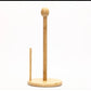 Bamboo kitchen towel holder