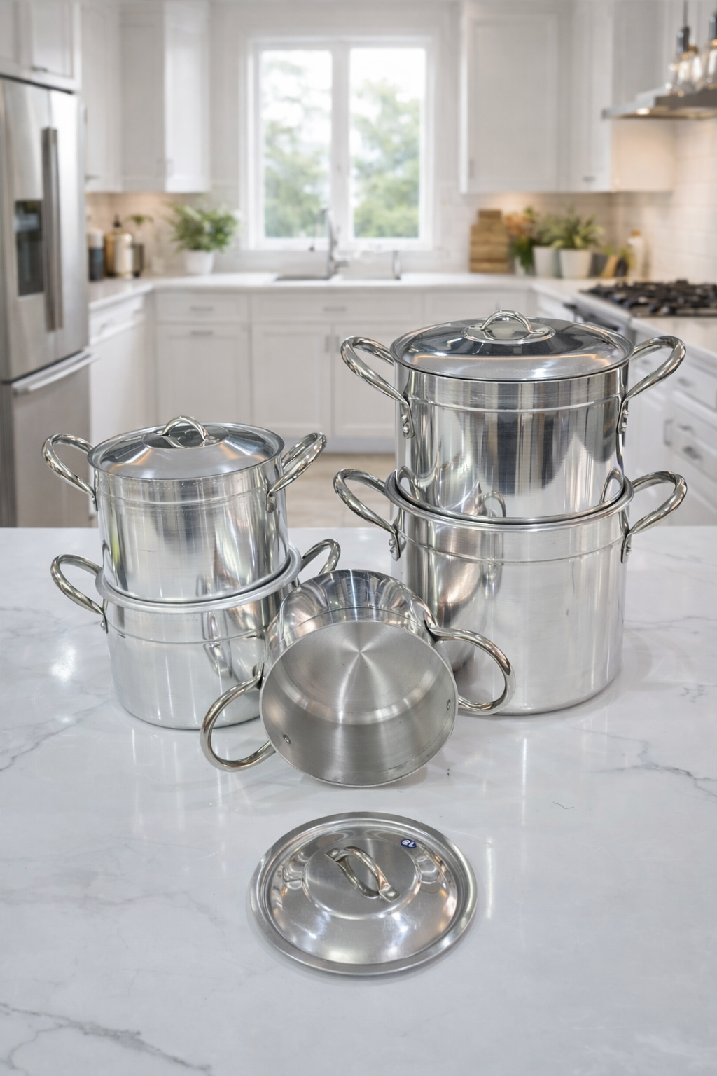 5 pcs aluminium heavy duty cookware