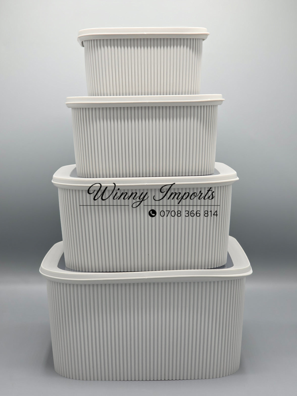 4pcs fridge container