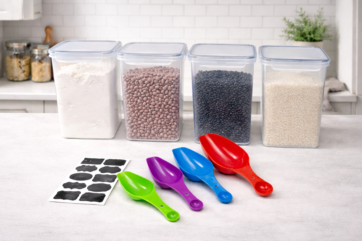 4pcs storage container