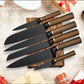 Knives set with a stand