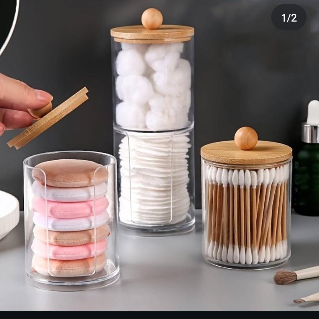 2 in 1 cotton bud/ear buds organizer