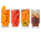 6pcs ribbed glasses