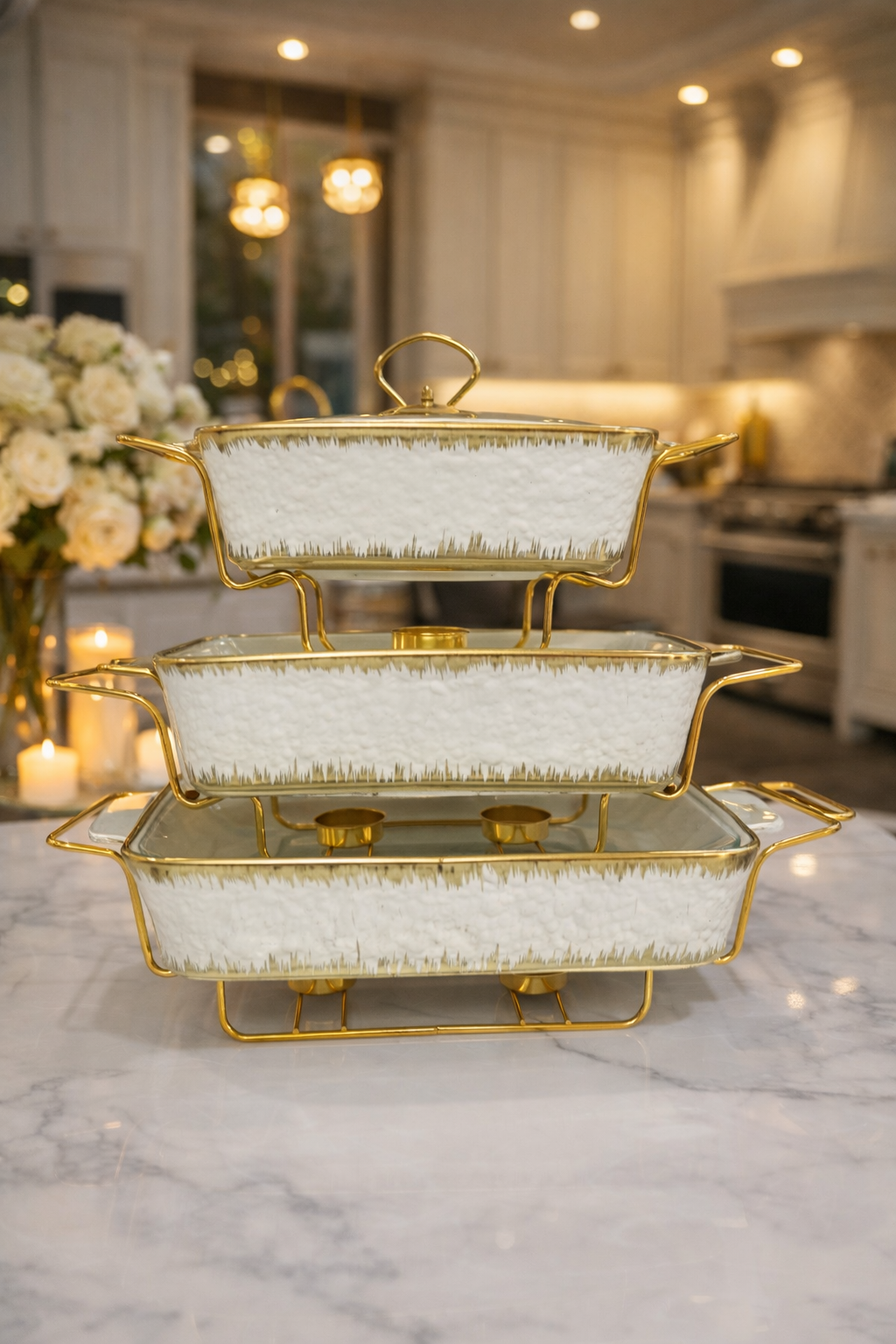3 pieces serving bowls