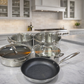 9pcs 3ply stainless cookwares