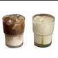 Ribbed short glasses 6pcs