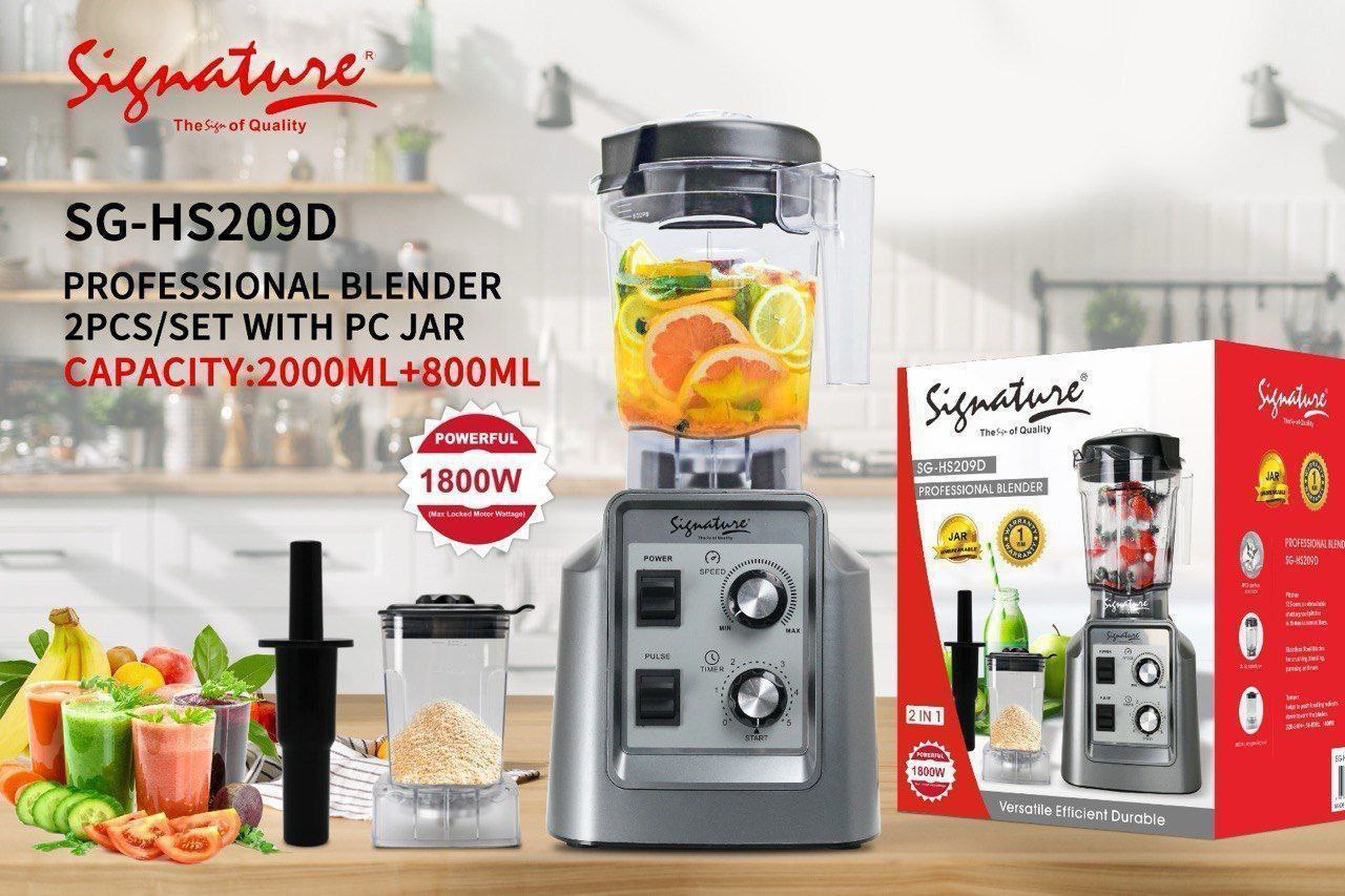 Signature 2 in 1 commercial blender