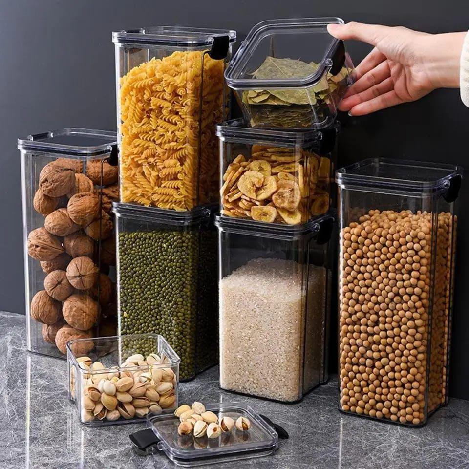 8pcs acrylic storage container