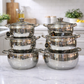 12pieces edenberg stainless cookware