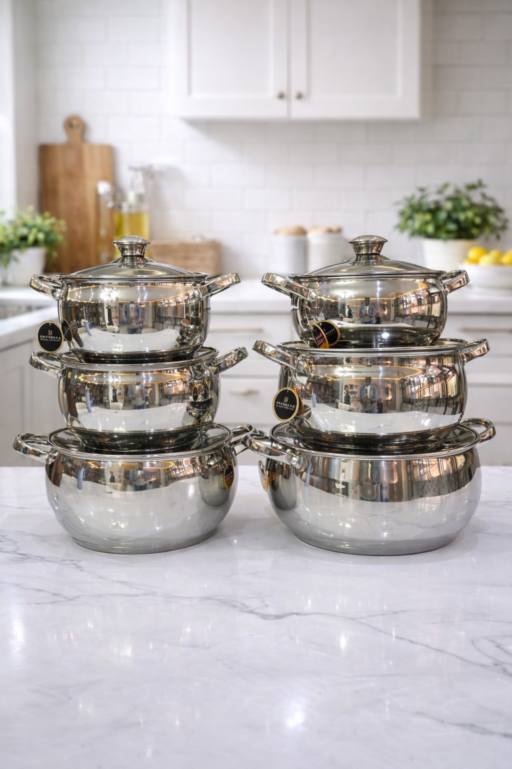 12pieces edenberg stainless cookware