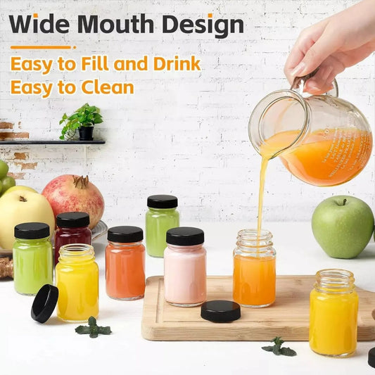 6pcs ginger shot bottles