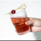 Ribbed short glasses 6pcs