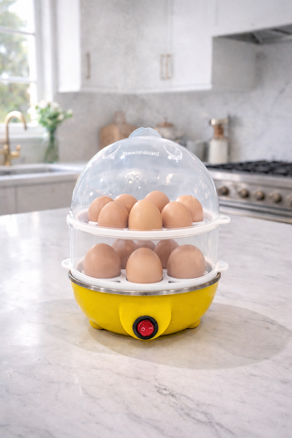 Double egg boiler