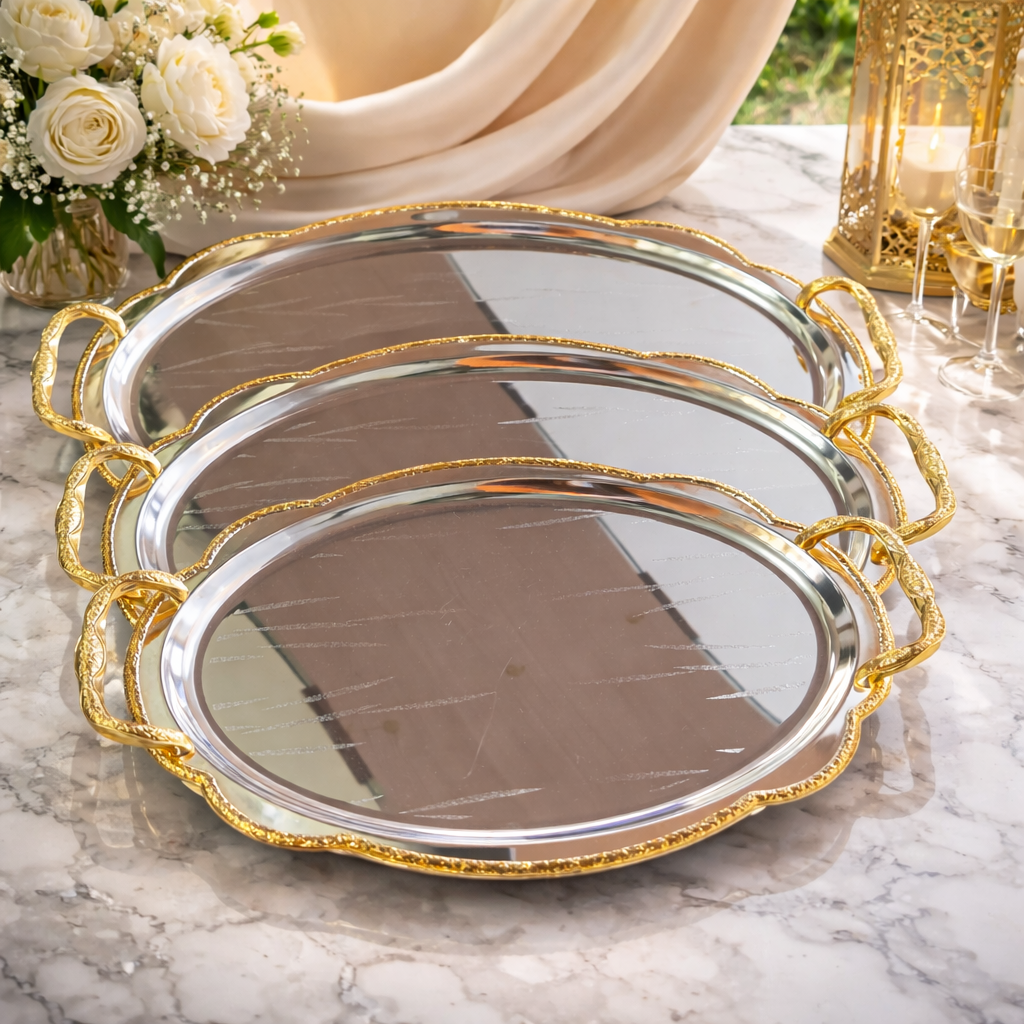 3 pieces serving tray