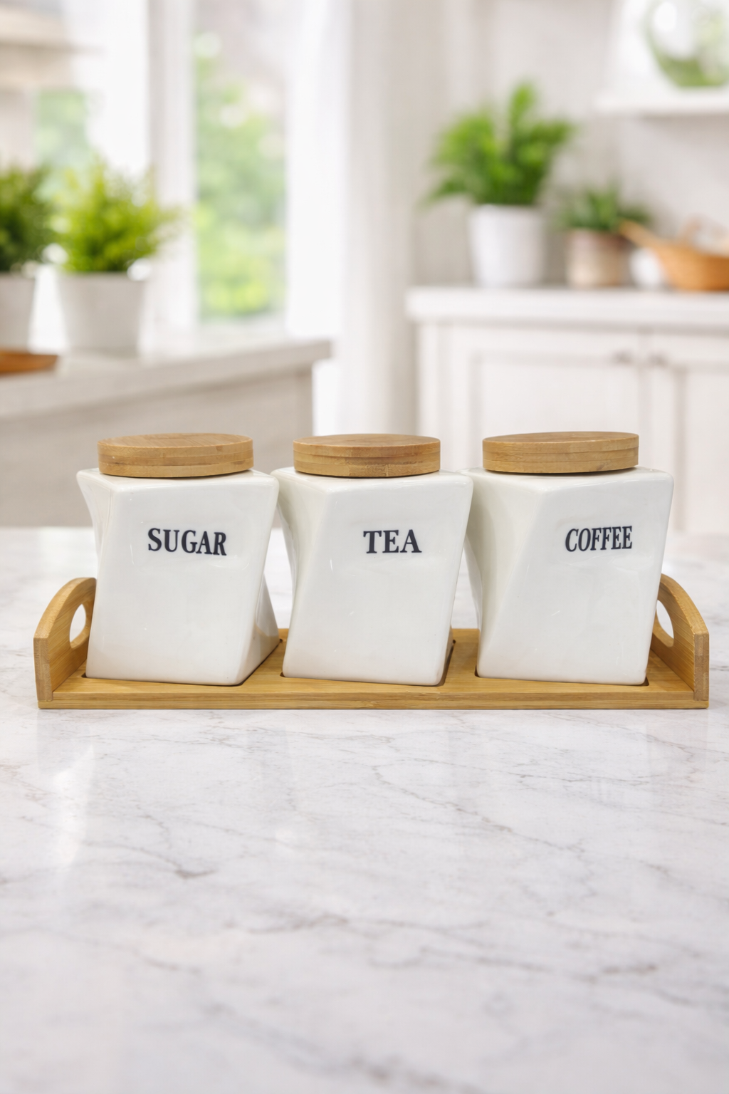 3 in 1 sugar ,coffee,tea carnister