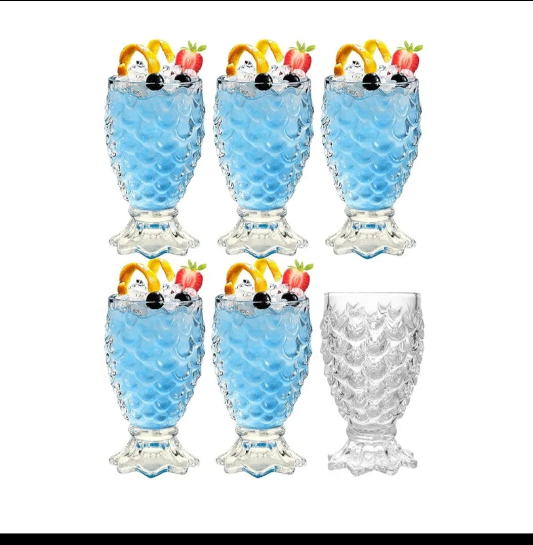 6 pcs scale glasses