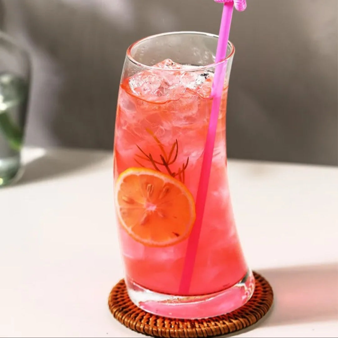 Wavy plain glasses 6pcs