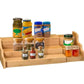 Expandable bamboo organiser