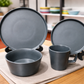 24pcs grey dinner set