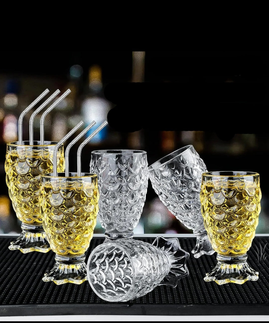 6 pcs scale glasses
