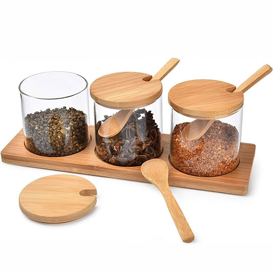 3 pieces spice jars