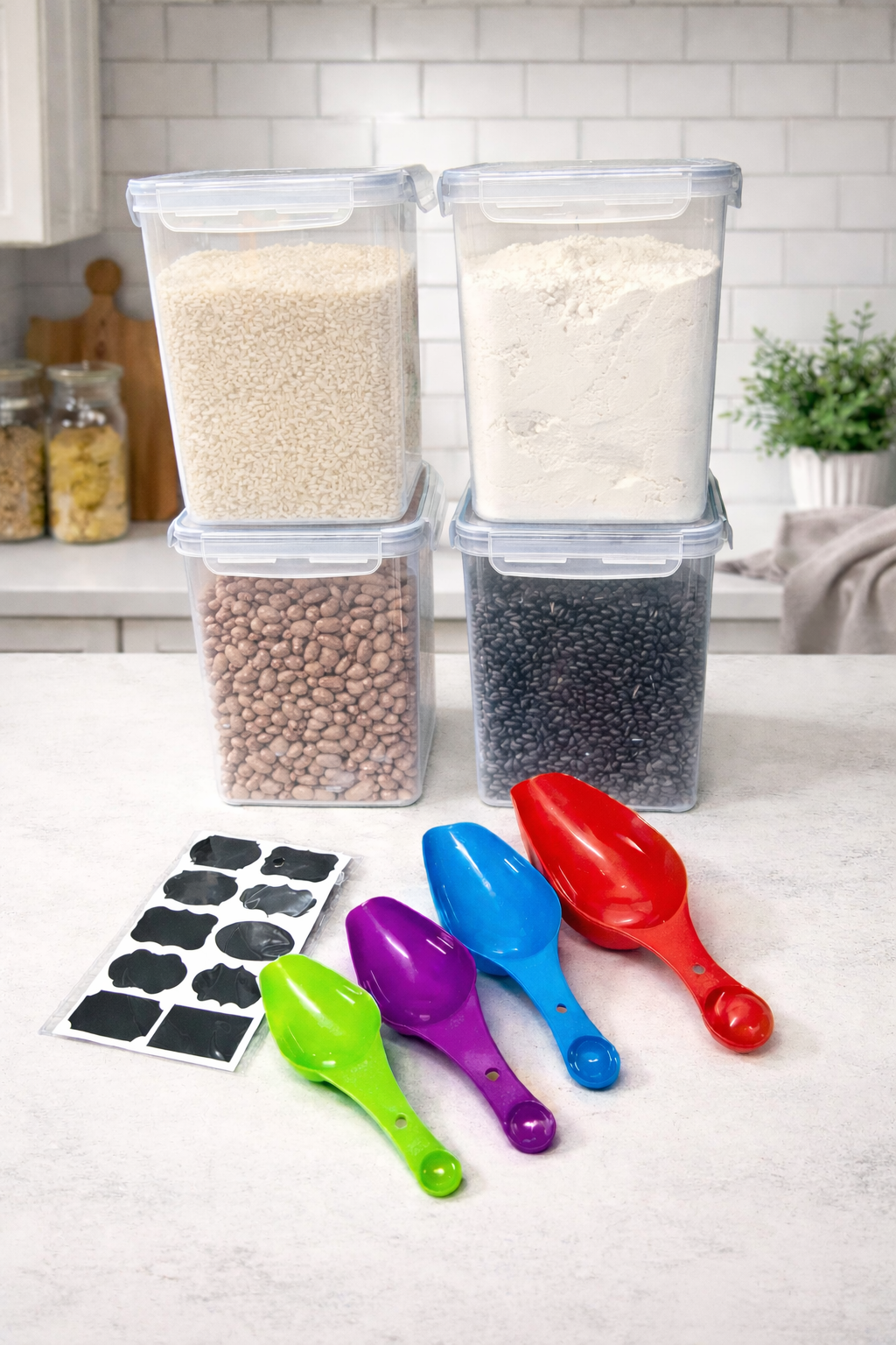 4pcs storage container
