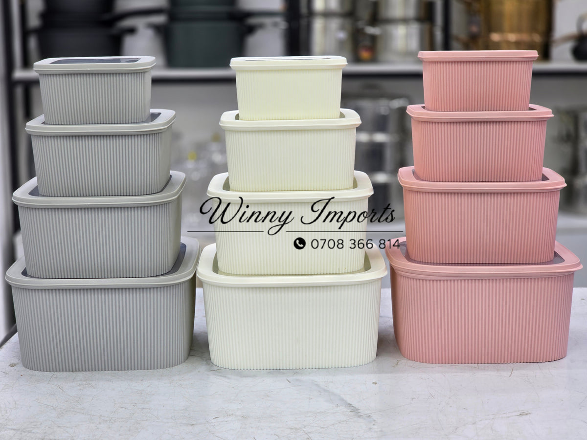 4pcs fridge container