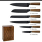 Knives set with a stand