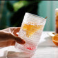 Embossed 6 pieces glasses