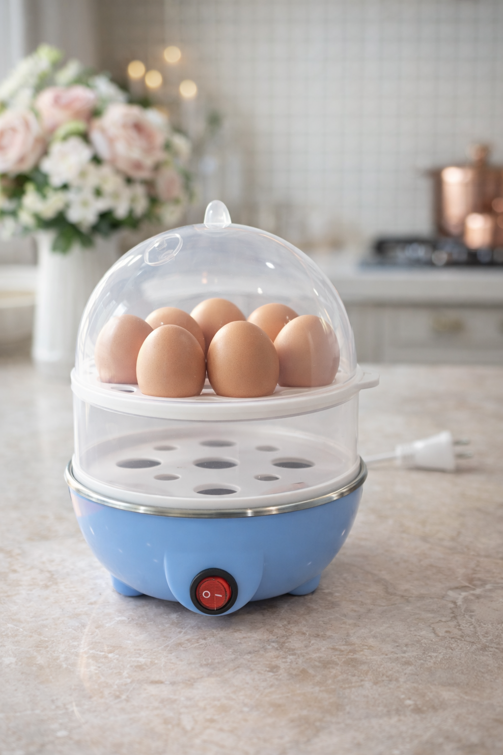 Double egg boiler